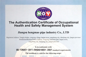 職業健康安全管理體系認證-英文